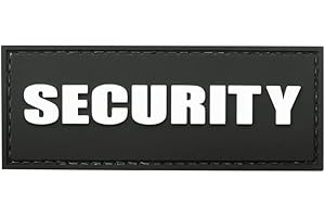 ‎OBRAMO Security Patch mit Klett PVC Klettpatch 8,8 x 3,4cm