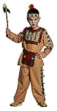 Indianer "Barry" Gr. 104- 152, Jungen Kostüm Apache braun Kinderfasching (104)