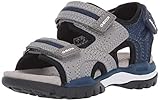 plateau sandalen grau Saison: Frühjahr/Sommer Geox Jungen J Borealis Boy D Peeptoe Sandalen Grau (Grey/Blue C0244) 29 EU