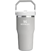 Stanley IceFlow Flip Straw Tumbler Pipetli Termos Bardak, Gri (Ash), 0.60 Litre