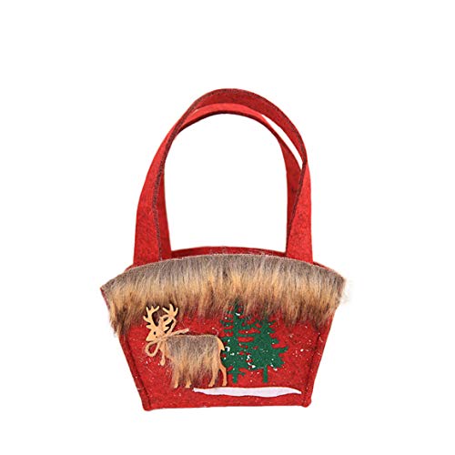 Preisvergleich Produktbild Moonuy Tasche Weihnachten Süßigkeiten Tote Weihnachten Schneeflocke Non-Woven Multicolor Candy Bag Strumpf Xmas Tree Party Home Decor