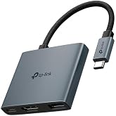 TP-Link UH3020C, 4K 60Hz HDMI, 100W Hızlı Şarj, 1x Type-A, 3'&uuml; Bir Arada USB-C Hub