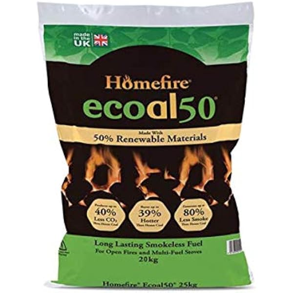 Ecoal 50 Smokeless Coal | 20kg : Amazon.co.uk: DIY u0026 Tools