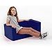Children's Comfy Foam 2 Seater Mini Sofa in Blue. Soft, Colourful, Comfortable & Lightweight with a Removeable Cover