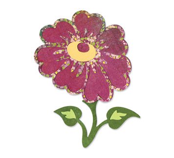 Sizzix Flower with Stem/Leaves Sizzlits Die