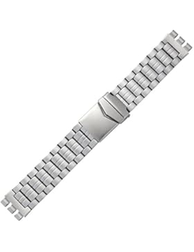 Uhrenarmband 20 mm Edelstahl sil