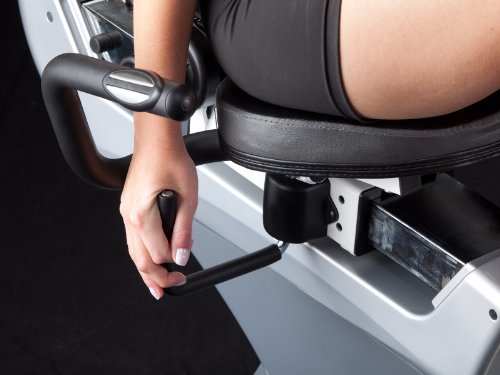 skandika Centaurus Liege-Ergometer SF-1050, 9 kg Schwungmasse, mit 12 vorinstallierten Trainingsprogrammen und 4 pulsgesteuerte Programme, weiß/silber - 5
