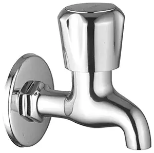 Oleanna Ocrbc Caliber Brass Quarter Turn Fittings Bib Cock (Silver, Chrome Finish)