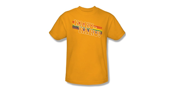 Mork \u0026 Mindy - Mens Nanu Rainbow T 