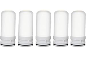 HiCOZZIE 5 Pezzi di Filtri di Ricambio Elementi in Ceramica per Purificatore d'Acqua da Rubinetto in Cucina Lavabile Filtro di Ruggine