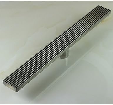 *-* Linear Floor Shower Drain Stainless Steel Adjustable Exit Plain Model