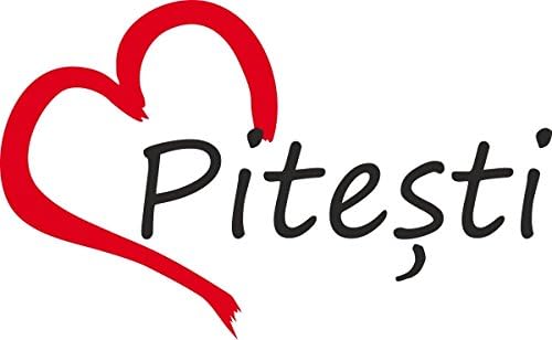 Car Decal " PITESTI " Pite?ti City of Romania, Bumper Sticker ca.9x14cm die-cut