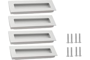 SYDARSYN 4 Piezas Tirador para Muebles Mate para Puerta Corredera Tirador Empotrado (140 * 42 mm)