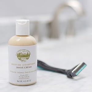 Sensitive Skin, Foam-Free Shaving Cream for All Natural Moisturizing Shave with Oatmeal, Aloe Vera, Shea & Cocoa Butter… - Image 2