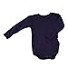 Celavi Baby Girls Body Long Sleeve Coloured Wool Blouse, Blue (Dark Navy), 80 cm