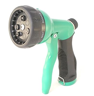 Anytime Garden Pistolet d’arrosage ne coulant pas - incassable, 100% métal pour un arrosage de qualité- 7 formes de jet comme : nettoyage simple, nettoyage de voitures, brumisateur etc... Pas de plastique. Satisfaction garantie.