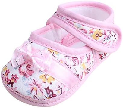 BESTOPPEN BESTOPPEN Newborn Baby Shoes,Toddler Kid Infant Girls Boys Soft Sole Boots Anti Slip Shoes Winter Lovely Cute Flower Crib Tassels Shoes Size for 0-10 Months (6~12M, Pink 2)
