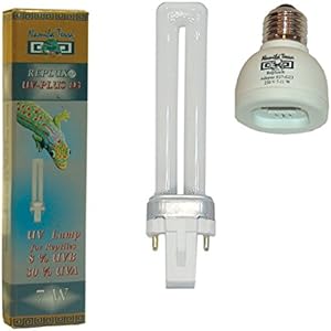 Replux 1610 Adapter Sockel E 27 mit Leuchtmittel, 7 watt