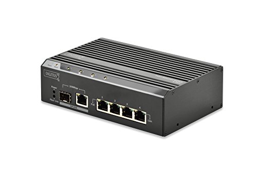 Preisvergleich Produktbild DIGITUS Industrieller PoE Ethernet Switch (4-Port, RJ45)