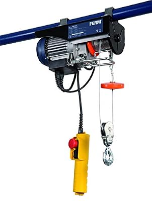 FERM Palan à levier électrique 500W - Max. 250 Kg - avec câble non rotation et télécommande