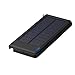 Produktbild GrandBeing®10000mAh solar power bank solar ladegerät Externer Akku Batterie mit Taschenlampe Dual usb Wasserdicht Staubdicht Stoßfest solarenergie solarpanel Tragbar für iPhone iPad iPod Samsung Galaxy Huawei Android Phone Mobile Smartphone Handy Tablet Bluetooth Lautsprecher Kamera usw (Schwarz)