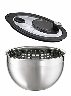 Rösle 15695 Essoreuse à salade Acier Inoxydable Argent/Noir