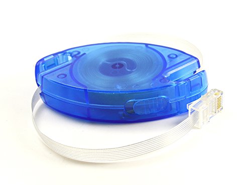 iParaAiluRy Wohnung 2.5M Retractable RJ45-Ethernet-Kabelnetzwerk LAN Cat5 Flexibilität Verlängerung RJ45 UTP Kabel - 4