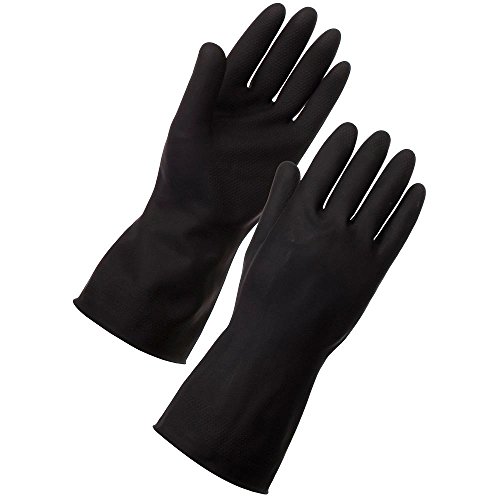 Auk dg050-xl Handschuhe Gummi, schwere Gewicht, X-Large, Schwarz