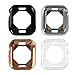Price comparison product image Hemobllo Smart Watch Bumper Case Octagon Hollows TPU Cover Case Protective Frame for Apple Watch4 44MM (Transparent, Black, Silver, Rose Gold)
