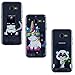 Produktbild [3 Stück] Handyhülle für Samsung A5 2017, 3X Silikon Schutzhülle für Galaxy A5 2017, Edaroo Karikatur Einhorn Regenbogen Panda Cartoon Muster TPU Gel Silikonhülle für iPhone 6S Plus / 6 Plus 5,5 Zoll