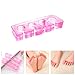 SZTARA Reusable Girls Toe Separator Chic Round Shape Silicone Manicure Pedicure Nail Art Care Tool Light Blue