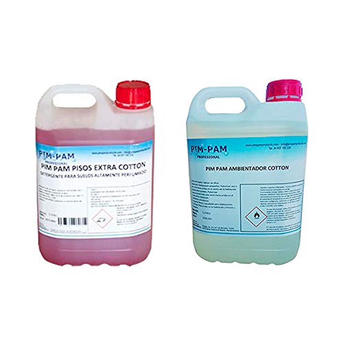 pim pam Pack Cotton: FREGASUELOS + AMBIENTADOR 5 litros