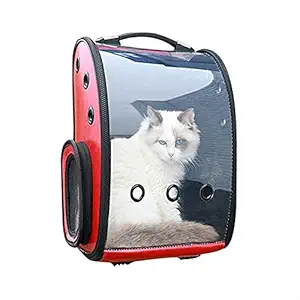 Dog Trust Puppy, Cat Travel Carrier Cat Backpack Pet Backpack 360 Degree Transparent Room Bag, (Multicolor)