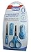 Chicco Baby Manicure Set Blue Scissors, Mini Nail Clippers & Delicate File 0+ Months