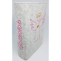 Gotteslobhülle Gebetsbuch Hülle aus Wollfilz handmade in Deutschland♥Engel rosa♥