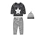 Vovotrade® Baby Clothing Sets Baby Boy Cotton 3 Pcs Set Hat+T-shirt+Pants Outfit Size from 6-24 Months