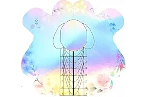 CRIS NAILS SL Cris nails - 300 moldes de color rosa holográfica para manicura