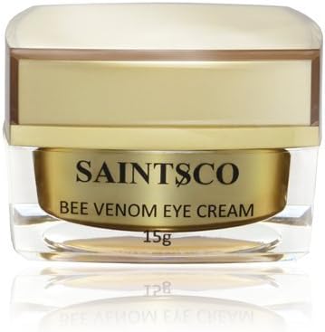 Saintsco Bee Venom Eye Cream From New Zealand - The Best Anti Aging Eye Cream, Anti- Wrinkle Eye Cream, Eye Firming Cream for Dark Circles, Under Eye Bags, Puffy Eyes, Fine Lines, Crows Feet, Wrinkles, Puffiness - Natural Alternative to Botox - Made with Royal Jelly and Manuka Honey UMF 15+ (Free Shipping Worldwide) 15ml