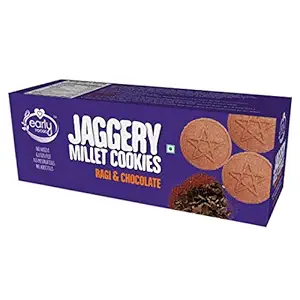 Early Foods Ragi Choco Jaggery Cookies - Kids Snack Ms, 150 g