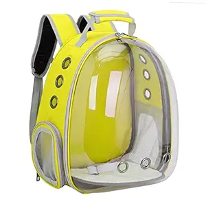 Meri Shopp Waterproof Pet Carrier Backpack Puppy Dome Hiking Outdoor Knapsack Yellow