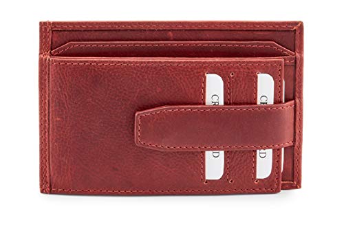 CalfneroMen's Genuine Leather Card Case Wallet