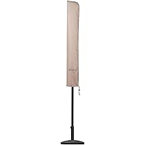 Sekey® 200 × 125 cm balkonparasol, rechthoekig, met beschermhoes, tuinparasol, terrasparasol, zonwering, UV 50 terracotta