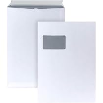 Enveloppes Blake Everyday DL 110x220mm - 75g/m² - Fenêtre à Gauche - Boîte De 500 - Pour Envoi Professionnel