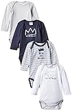 Absorba Underwear Baby Boys OPE ROI/REINE DES BISOUS Striped Bodysuit