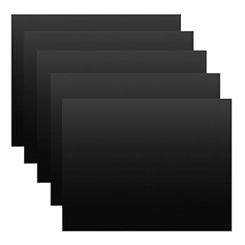 Bbq Toro Premium Grillmatten Set 5 Stck 40 X 33 Cm Dauer Backmatte Grillfolie Grillmatte Anti Haft Teflon Beschichtung Grillunterlage Bratfolie Backofenfolie Backofenmatte