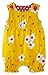 Piccalilly Organic Cotton Yellow Girls Daisy Pintuck Romper