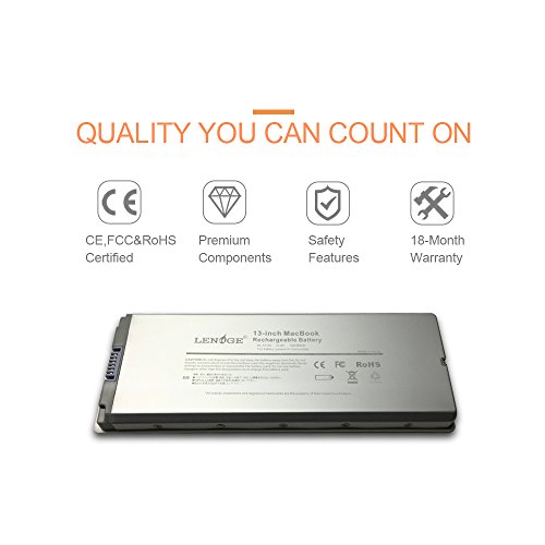 LENOGE Hochleistung Neue Akku Für Apple Macbook Li-ion Ersatz Batterie A1185 A1181 MA561 MA561FE/A MA561G/A MA561J/A 10.8V 5600mAh - 3