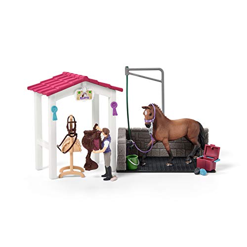 Schleich - 42404 Waschplatz mit Pferdebox . - 2