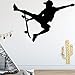 Produktbild Skateboardfahrer Abbildung Design Wandaufkleber für Kinderzimmer Hintergrund Kreative Wand Design Aufkleber Selbstklebende Vinyl Wohnkultur