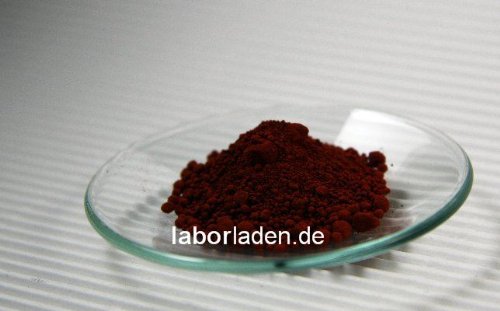 500g Eisenoxid rot, sehr fein (Fe2O3, für Labor, Werkstatt, Farbstoff, Pigment)
